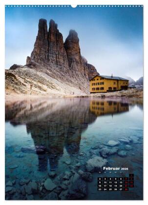 Dolomiten - Reise um die bleichen Berge zu entdecken (hochwertiger Premium Wandkalender 2026 DIN A2 hoch), Kunstdruck in Hochglanz