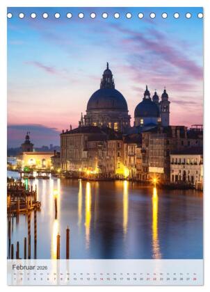 Venezia - La Serenissima repubblica (Tischkalender 2026 DIN A5 hoch), CALVENDO Monatskalender
