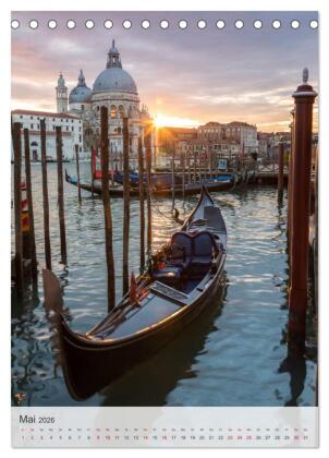 Venezia - La Serenissima repubblica (Tischkalender 2026 DIN A5 hoch), CALVENDO Monatskalender