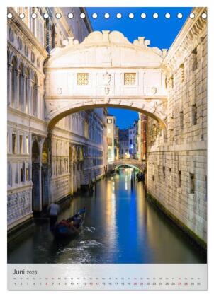 Venezia - La Serenissima repubblica (Tischkalender 2026 DIN A5 hoch), CALVENDO Monatskalender