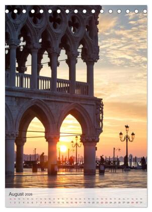 Venezia - La Serenissima repubblica (Tischkalender 2026 DIN A5 hoch), CALVENDO Monatskalender