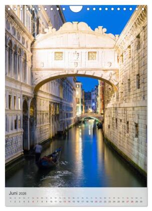 Venezia - La Serenissima repubblica (Wandkalender 2026 DIN A4 hoch), CALVENDO Monatskalender