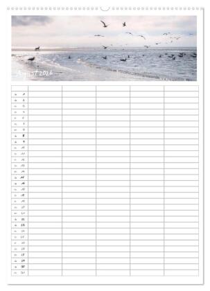 Nordfriesland - Familienplaner (Wandkalender 2026 DIN A2 hoch), CALVENDO Monatskalender
