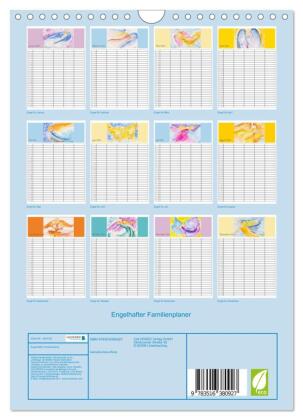 Engelhafter Familienplaner (Wandkalender 2026 DIN A4 hoch), CALVENDO Monatskalender