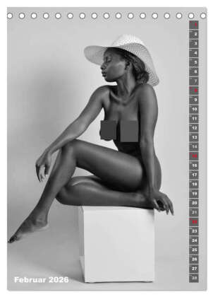 EROTIK FOTOART SEXY GIRLS (Tischkalender 2026 DIN A5 hoch), CALVENDO Monatskalender