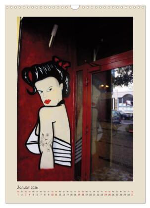 Berlin Love Streetart (Wandkalender 2026 DIN A3 hoch), CALVENDO Monatskalender