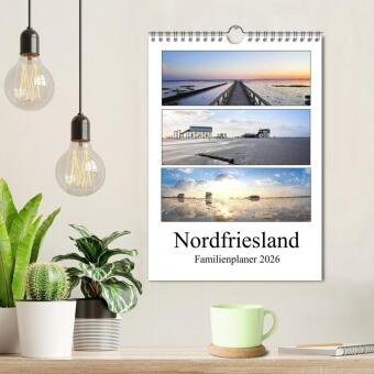 Nordfriesland - Familienplaner (Wandkalender 2026 DIN A4 hoch), CALVENDO Monatskalender
