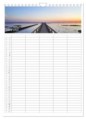 Nordfriesland - Familienplaner (Wandkalender 2026 DIN A4 hoch), CALVENDO Monatskalender