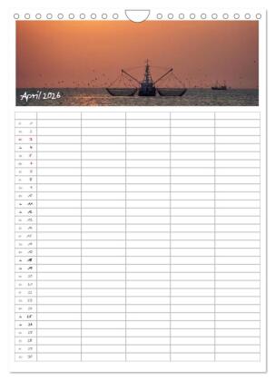 Nordfriesland - Familienplaner (Wandkalender 2026 DIN A4 hoch), CALVENDO Monatskalender