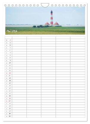 Nordfriesland - Familienplaner (Wandkalender 2026 DIN A4 hoch), CALVENDO Monatskalender