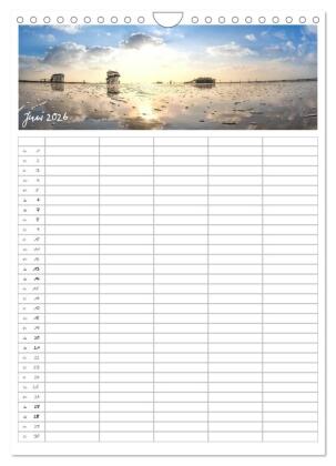 Nordfriesland - Familienplaner (Wandkalender 2026 DIN A4 hoch), CALVENDO Monatskalender