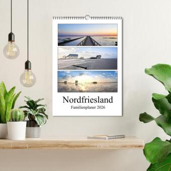 Nordfriesland - Familienplaner (Wandkalender 2026 DIN A3 hoch), CALVENDO Monatskalender