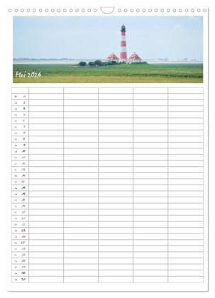 Nordfriesland - Familienplaner (Wandkalender 2026 DIN A3 hoch), CALVENDO Monatskalender