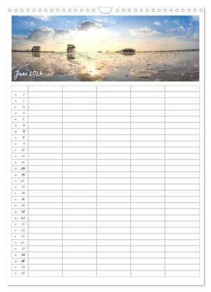 Nordfriesland - Familienplaner (Wandkalender 2026 DIN A3 hoch), CALVENDO Monatskalender