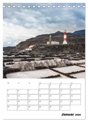 Wanderparadies La Palma (Tischkalender 2026 DIN A5 hoch), CALVENDO Monatskalender