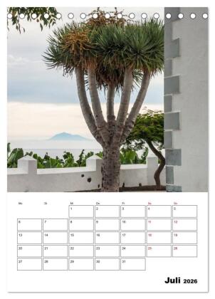 Wanderparadies La Palma (Tischkalender 2026 DIN A5 hoch), CALVENDO Monatskalender