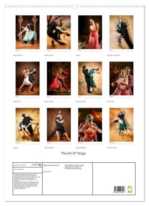 The Art Of Tango (Wandkalender 2026 DIN A2 hoch), CALVENDO Monatskalender