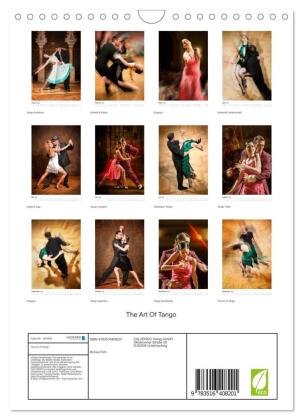 The Art Of Tango (Wandkalender 2026 DIN A4 hoch), CALVENDO Monatskalender