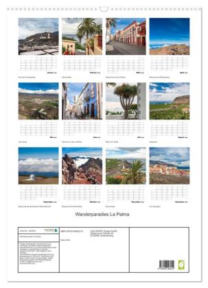 Wanderparadies La Palma (Wandkalender 2026 DIN A2 hoch), CALVENDO Monatskalender