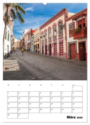 Wanderparadies La Palma (Wandkalender 2026 DIN A2 hoch), CALVENDO Monatskalender