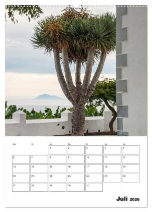Wanderparadies La Palma (Wandkalender 2026 DIN A2 hoch), CALVENDO Monatskalender