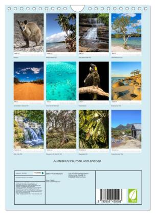 Australien träumen und erleben (Wandkalender 2026 DIN A4 hoch), CALVENDO Monatskalender