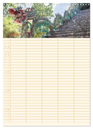 EXOTISCHES SÜDOSTASIEN - Familienplaner 2026 (Wandkalender 2026 DIN A3 hoch), CALVENDO Monatskalender