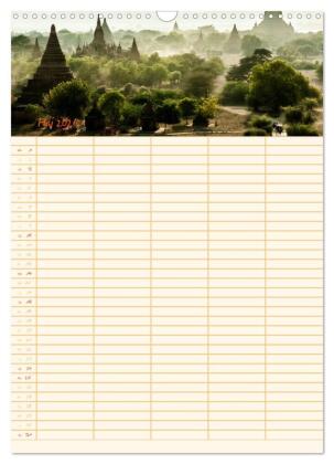 EXOTISCHES SÜDOSTASIEN - Familienplaner 2026 (Wandkalender 2026 DIN A3 hoch), CALVENDO Monatskalender