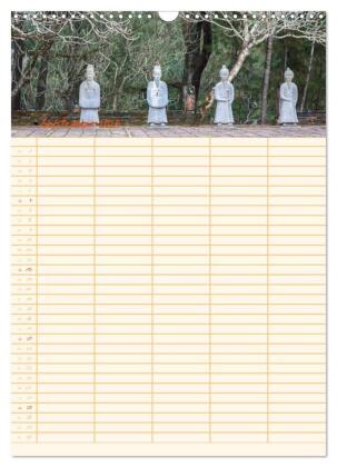 EXOTISCHES SÜDOSTASIEN - Familienplaner 2026 (Wandkalender 2026 DIN A3 hoch), CALVENDO Monatskalender