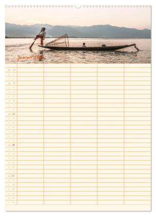 EXOTISCHES SÜDOSTASIEN - Familienplaner 2026 (Wandkalender 2026 DIN A2 hoch), CALVENDO Monatskalender