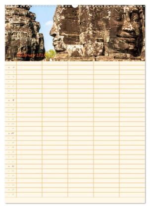 EXOTISCHES SÜDOSTASIEN - Familienplaner 2026 (Wandkalender 2026 DIN A2 hoch), CALVENDO Monatskalender