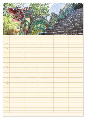 EXOTISCHES SÜDOSTASIEN - Familienplaner 2026 (Wandkalender 2026 DIN A2 hoch), CALVENDO Monatskalender