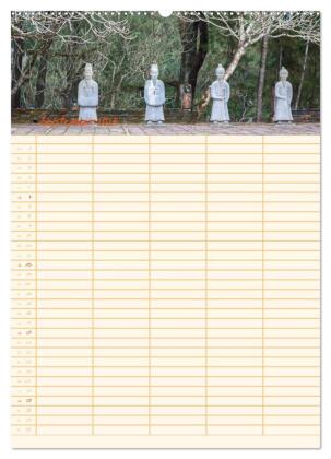 EXOTISCHES SÜDOSTASIEN - Familienplaner 2026 (Wandkalender 2026 DIN A2 hoch), CALVENDO Monatskalender