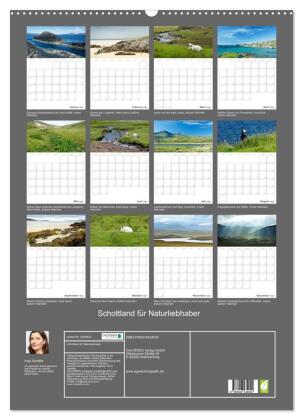 Schottland für Naturliebhaber (Wandkalender 2026 DIN A2 hoch), CALVENDO Monatskalender