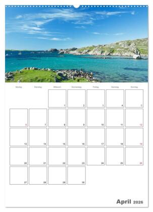 Schottland für Naturliebhaber (Wandkalender 2026 DIN A2 hoch), CALVENDO Monatskalender