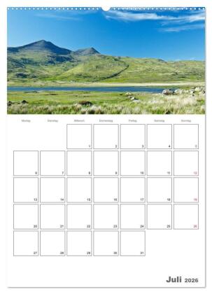 Schottland für Naturliebhaber (Wandkalender 2026 DIN A2 hoch), CALVENDO Monatskalender