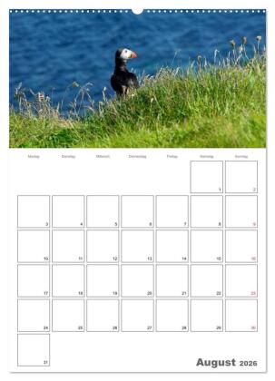 Schottland für Naturliebhaber (Wandkalender 2026 DIN A2 hoch), CALVENDO Monatskalender