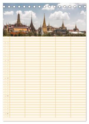 EXOTISCHES SÜDOSTASIEN - Familienplaner 2026 (Tischkalender 2026 DIN A5 hoch), CALVENDO Monatskalender
