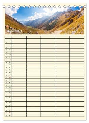 Urlaubsparadiese - Familienplaner (Tischkalender 2026 DIN A5 hoch), CALVENDO Monatskalender