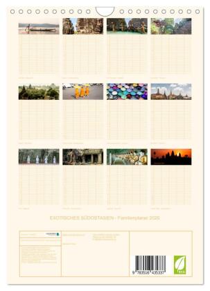 EXOTISCHES SÜDOSTASIEN - Familienplaner 2026 (Wandkalender 2026 DIN A4 hoch), CALVENDO Monatskalender