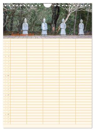 EXOTISCHES SÜDOSTASIEN - Familienplaner 2026 (Wandkalender 2026 DIN A4 hoch), CALVENDO Monatskalender