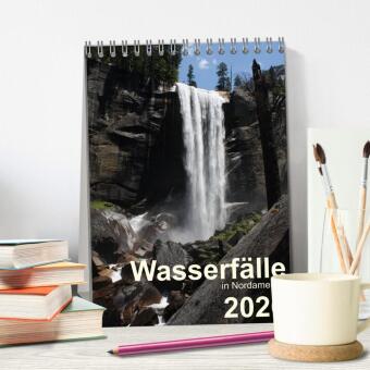 Wasserfälle in Nordamerika 2026 (Tischkalender 2026 DIN A5 hoch), CALVENDO Monatskalender