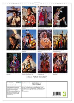 Indianer, Portrait Collection 1 (Wandkalender 2026 DIN A3 hoch), CALVENDO Monatskalender
