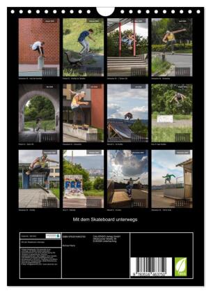 Mit dem Skateboard unterwegs (Wandkalender 2026 DIN A4 hoch), CALVENDO Monatskalender