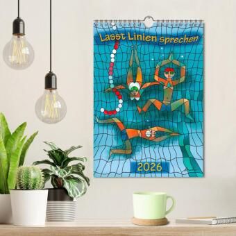 Lasst Linien sprechen (Wandkalender 2026 DIN A4 hoch), CALVENDO Monatskalender