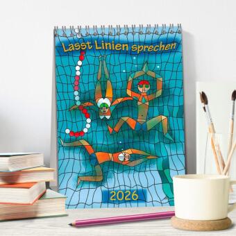 Lasst Linien sprechen (Tischkalender 2026 DIN A5 hoch), CALVENDO Monatskalender