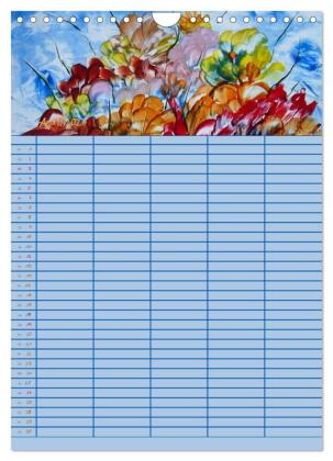 Blütenzauber - Familienplaner 2026 (Wandkalender 2026 DIN A4 hoch), CALVENDO Monatskalender