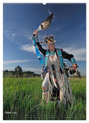 INDIANER Portrait Collection 2 (hochwertiger Premium Wandkalender 2026 DIN A2 hoch), Kunstdruck in Hochglanz