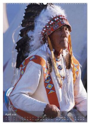 INDIANER Portrait Collection 2 (hochwertiger Premium Wandkalender 2026 DIN A2 hoch), Kunstdruck in Hochglanz