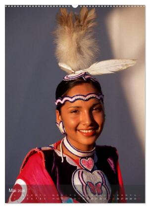INDIANER Portrait Collection 2 (hochwertiger Premium Wandkalender 2026 DIN A2 hoch), Kunstdruck in Hochglanz